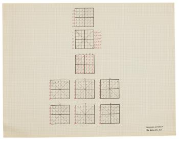 Diagonals Constant by 
																	Mel Bochner