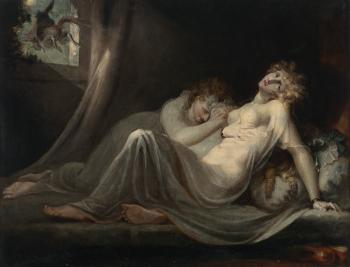 The incubus leaving two young women by 
																	Henry Fuseli