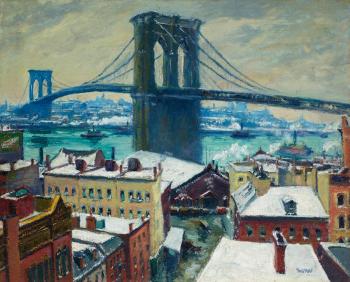 Brooklyn Bridge by 
																	Max Kuehne