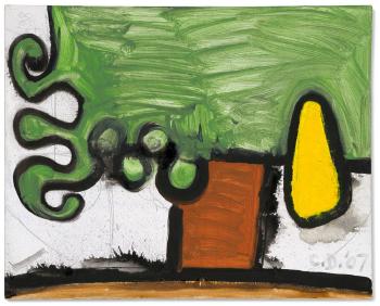 Tree with Yellow by 
																	Carroll Dunham