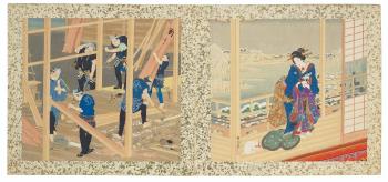 Artisans, Beauties and Annual Events by 
																	Toyohara Kunichika
