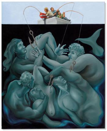 Mermaid Catch by 
																	Nicole Eisenman