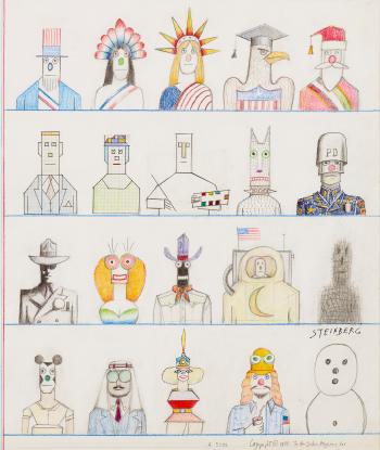 Twenty Americans (Twenty Professions) by 
																	Saul Steinberg