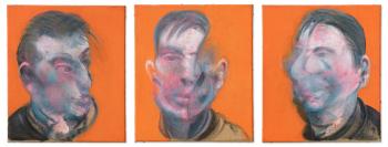 Three Studies for SelfPortrait by 
																	Francis Bacon