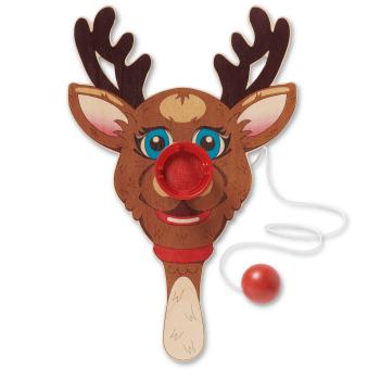 Rudolph the RedNosed Reindeer Paddle Ball Game by 
																	Jeff Koons