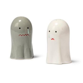 Sad Ghost Salt and Pepper Shakers by 
																	Marcel Dzama