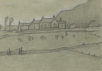 Lytham Landscape by 
																	Laurence Stephen Lowry