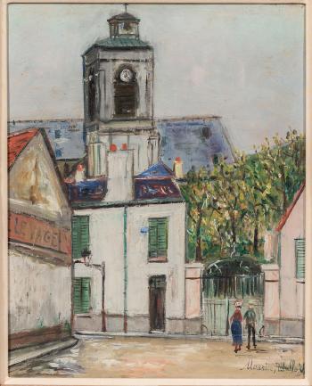 Eglise Sainte Marguerite &224; Paris by 
																	Maurice Utrillo