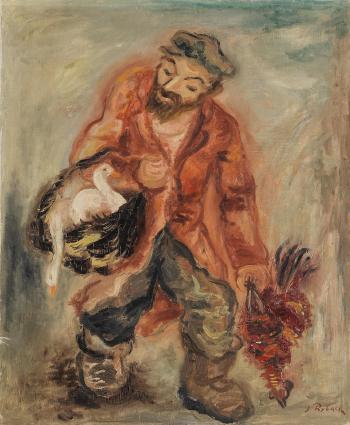 The poultry seller by 
																	Issachar Ryback