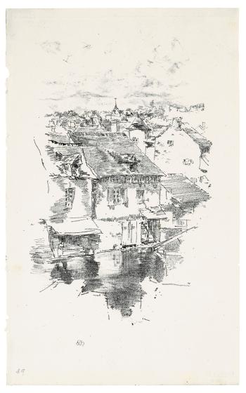 Vitr: The Canal by 
																	James Abbott McNeill Whistler