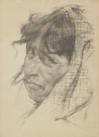 Untitled, from the Portfolio of sixteen lithographs by 
																	Nicolai Fechin