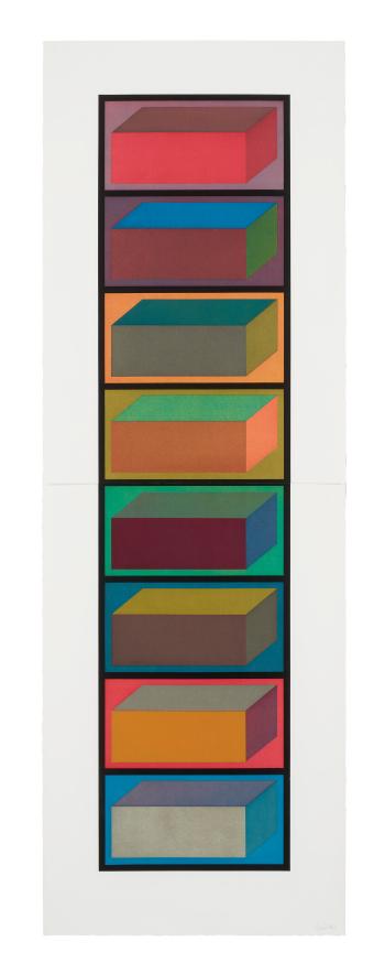 Eight Cubic Rectangles (Diptych) by 
																	Sol LeWitt