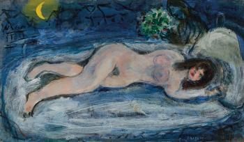 Nu au divan by 
																	Marc Chagall