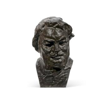 Balzac, tude type C (buste), 3me version, petit modle by 
																	Auguste Rodin