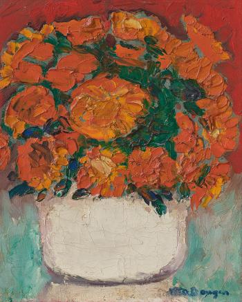 Vase de fleurs by 
																	Kees van Dongen
