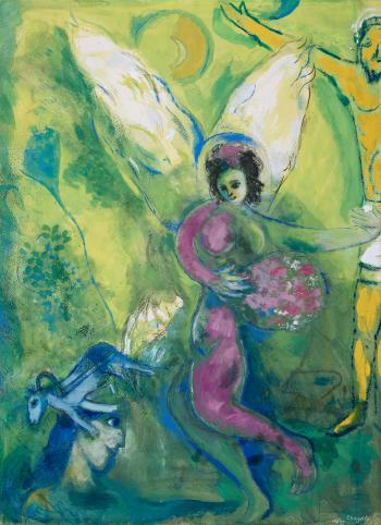 Lange pourpre by 
																	Marc Chagall