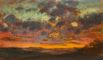 Coucher de soleil by 
																	Claude Monet
