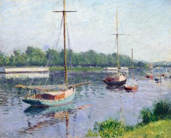 Le bassin d'Argenteuil by 
																	Gustave Caillebotte