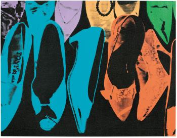Diamond Dust Shoes by 
																	Andy Warhol