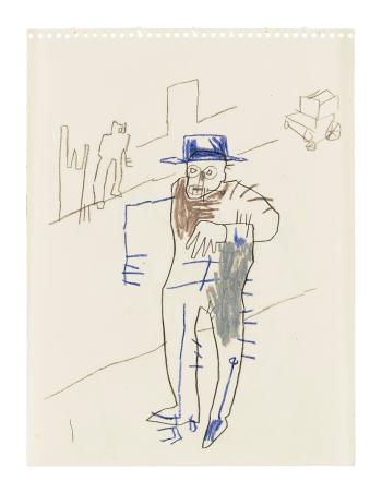 Untitled (Man on the Street) by 
																	Jean-Michel Basquiat