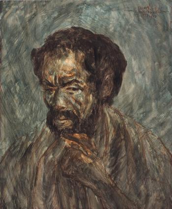 Study of a Peasant (Aspect of Ethiopia No. 2) by 
																	Afewerk Tekle