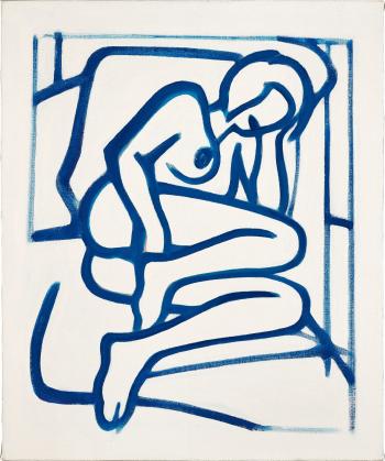 Study for Standing Blue Nude by 
																	Tom Wesselmann