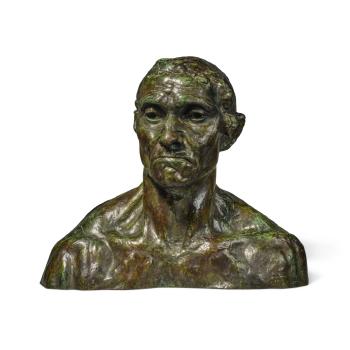 L'un des Bourgeois de Calais: Buste de l'tude de nu pour le Jean d'Aire by 
																	Auguste Rodin