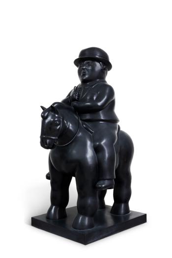 Man on a Horse by 
																	Fernando Botero