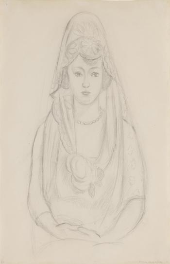 Femme  la mantille by 
																	Henri Matisse