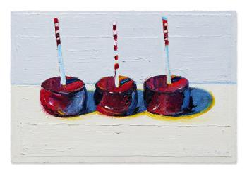 Three Candy Apples by 
																	Wayne Thiebaud