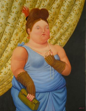 Society Lady by 
																	Fernando Botero