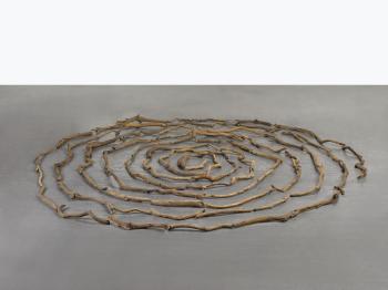 River Avon Driftwood Spiral by 
																	Richard Long