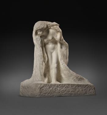Psych portant sa lampe dite aussi 'Psych clairant lAmour' by 
																	Auguste Rodin