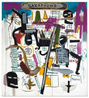 Saxaphone by 
																	Jean-Michel Basquiat