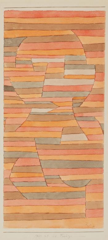 Die Farbige (The Colorful Woman) by 
																	Paul Klee