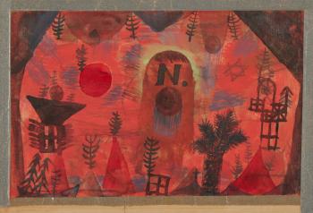 Gedenkstein fr N. (Memorial for N.) by 
																	Paul Klee