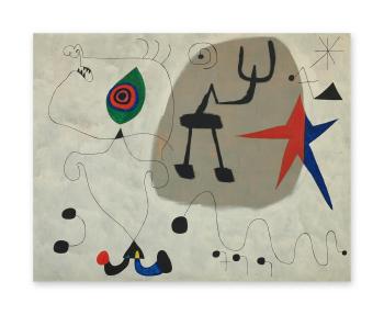 Femme, toiles by 
																	Joan Miro