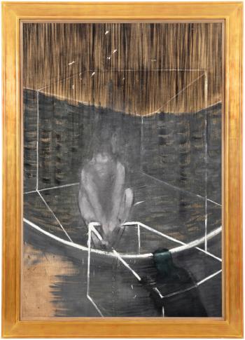 'Figure Crouching' by 
																	Francis Bacon