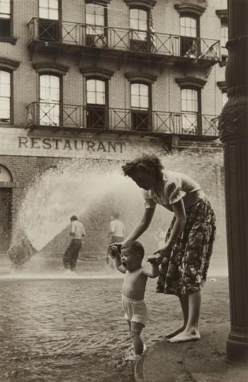 Fire Hydrant (mother and child) by 
																	Ruth Orkin