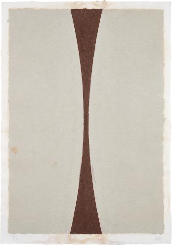 Colored Paper Image XI (Gray Curves with Brown), from Colored Paper Images (T. 307, A. 151) by 
																	Ellsworth Kelly