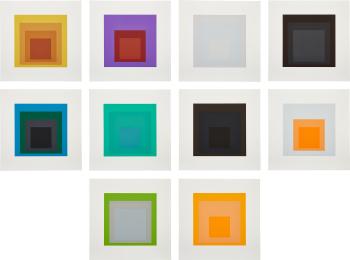 Homage to the Square, Soft Edge  Hard Edge (D. 165) by 
																	Josef Albers