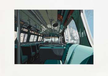 Bus Interior, from Urban Landscapes III (A. p. 123) by 
																	Richard Estes