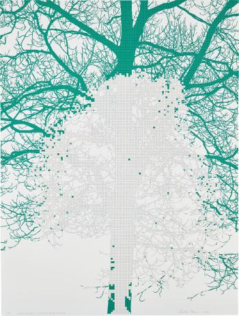 Numbers and Trees: Tiergarten Print Series, 1 by 
																	Charles Gaines