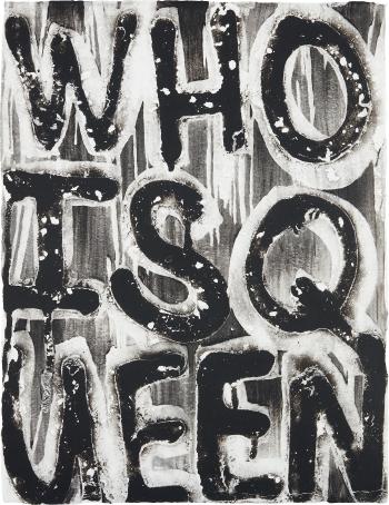 Untitled (Who is Queen) by 
																	Adam Pendleton