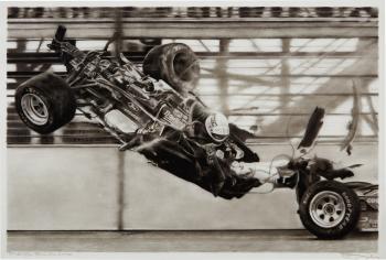 Study for Race Car Crash by 
																	Robert Longo