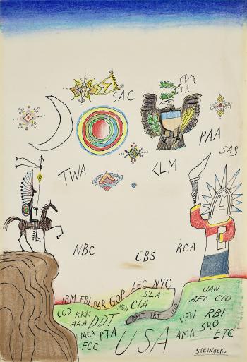 Cover of The New Yorker, December 5, 1964 by 
																	Saul Steinberg