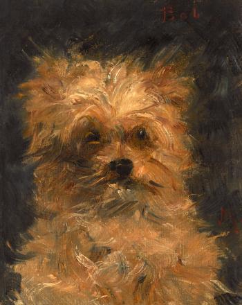 Tte du chien 'Bob' by 
																	Edouard Manet