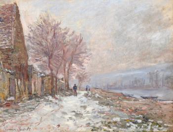 Lavacourt, l'hiver by 
																	Claude Monet