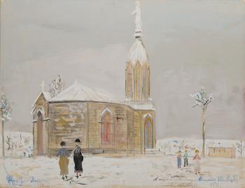 La Chapelle de Buisante (Rhne) by 
																	Maurice Utrillo