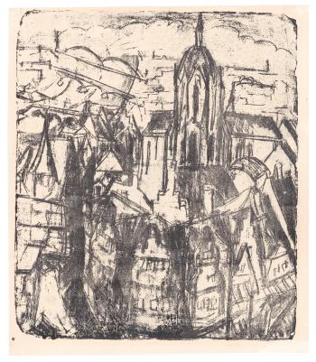 Frankfurter Dom by 
																	Ernst Ludwig Kirchner